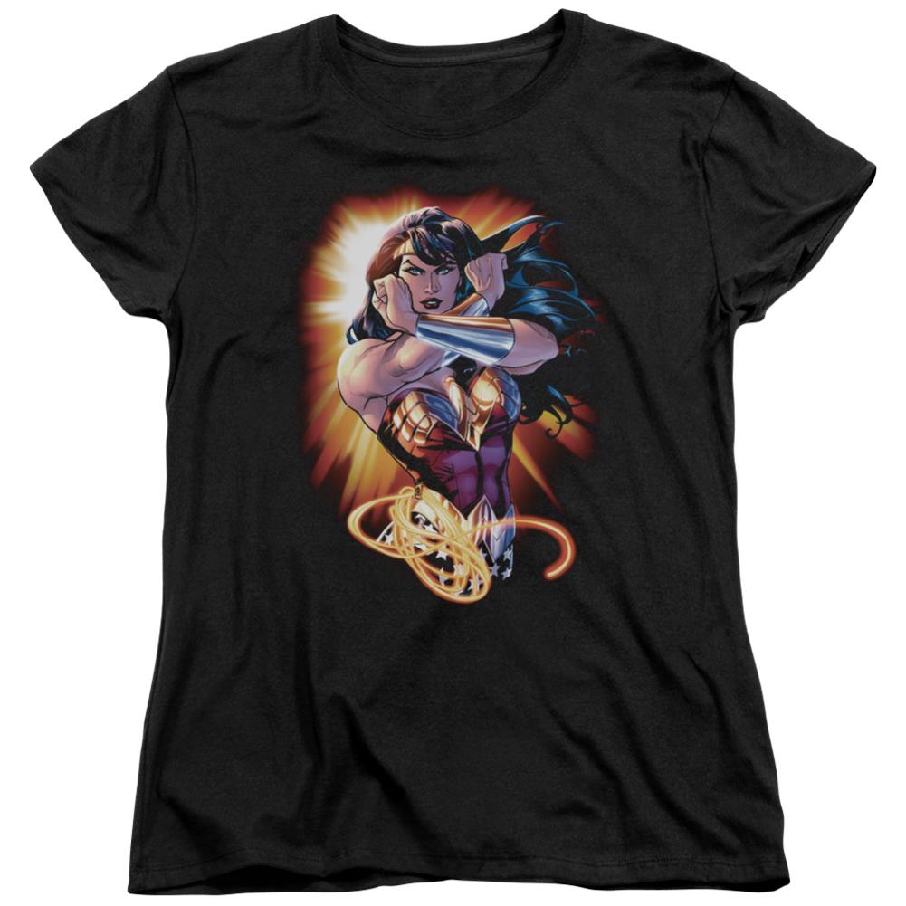 Justice League Of America Wonder Rays Women's 18/1 Cotton Short-Sleeve T-Shirt