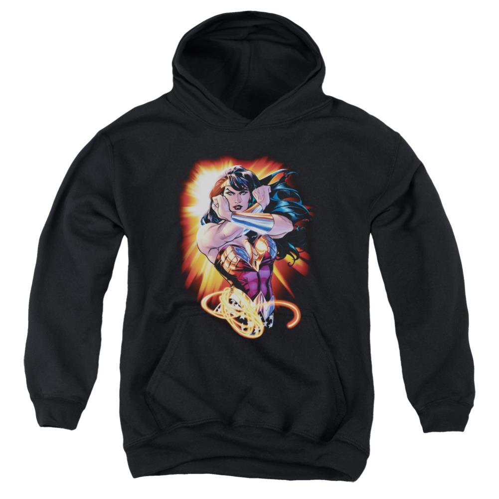 Justice League Of America Wonder Rays Youth Cotton Poly Pull-Over Hoodie
