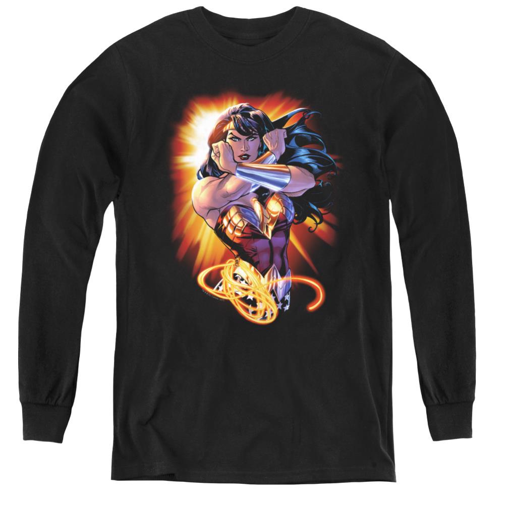 Justice League Of America Wonder Rays Youth Long-Sleeve T-Shirt