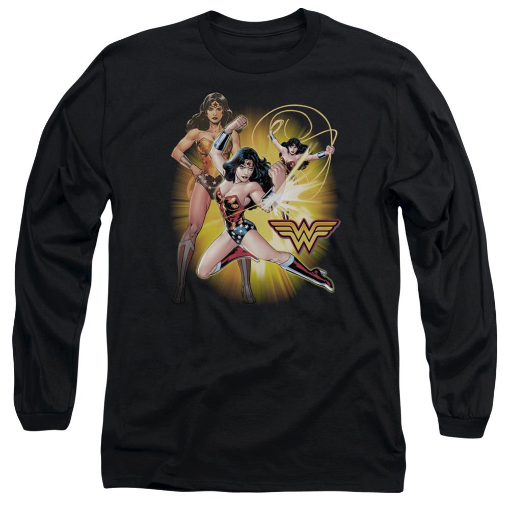 Justice League Of America Wonder Woman Men's 18/1 Cotton Long-Sleeve T-Shirt