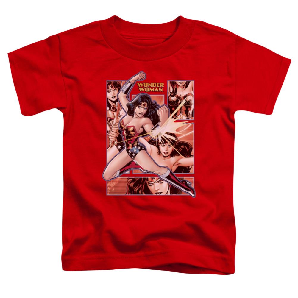 Justice League Of America Wonder Woman PaneLong-Sleeve T-Shirtoddler 18/1 Cotton Short-Sleeve T-Shirt