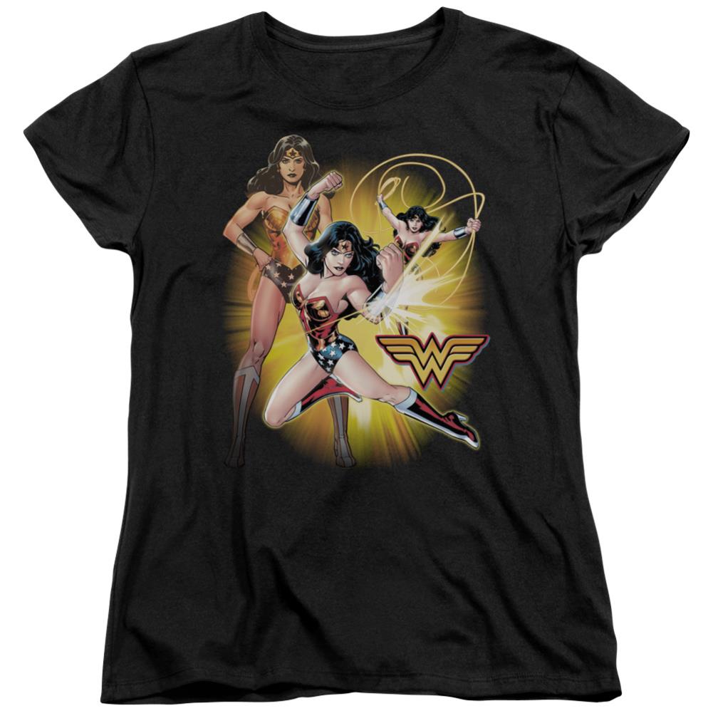 Justice League Of America Wonder Woman Women's 18/1 Cotton Short-Sleeve T-Shirt
