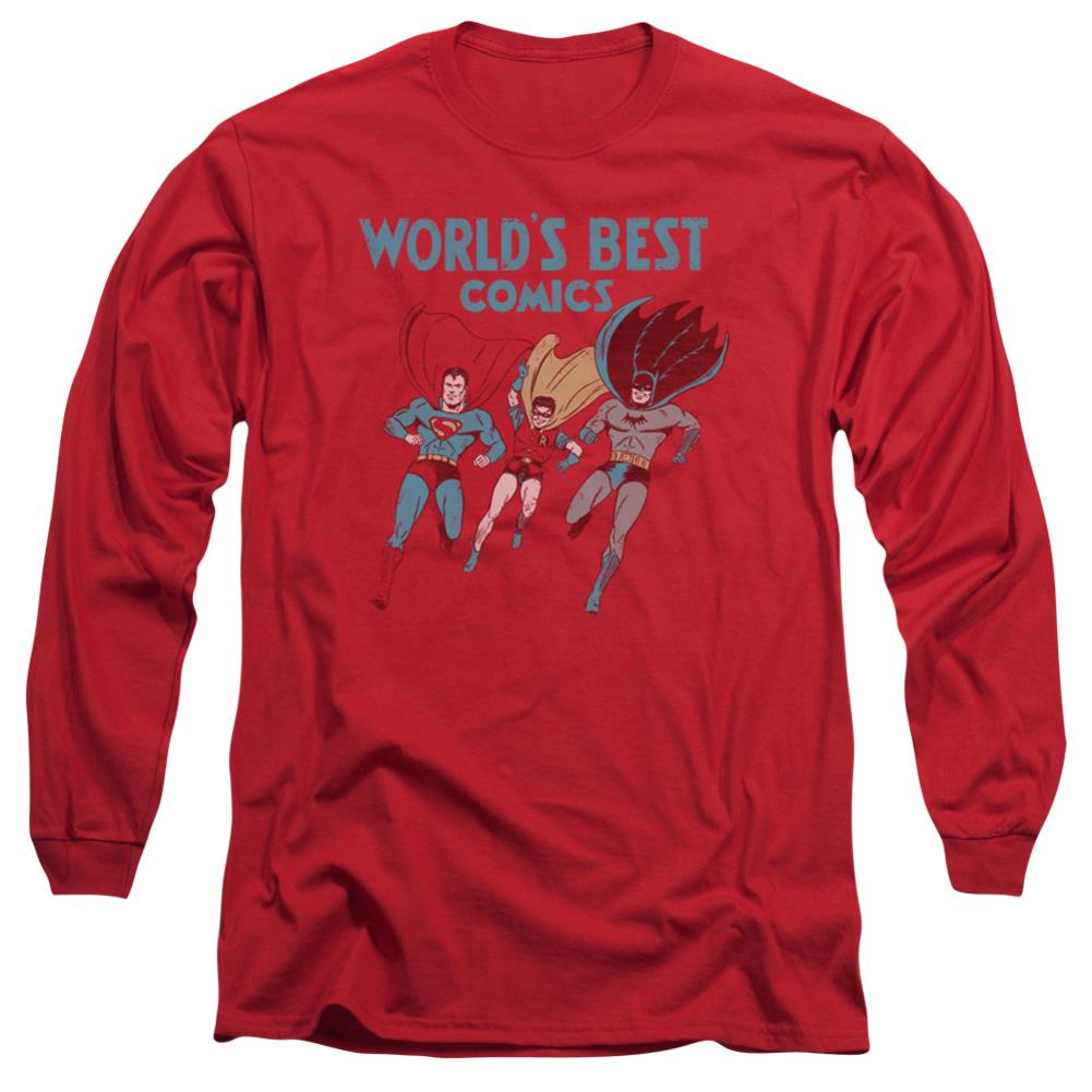 Justice League Of America World's Best Men's 18/1 Cotton Long-Sleeve T-Shirt