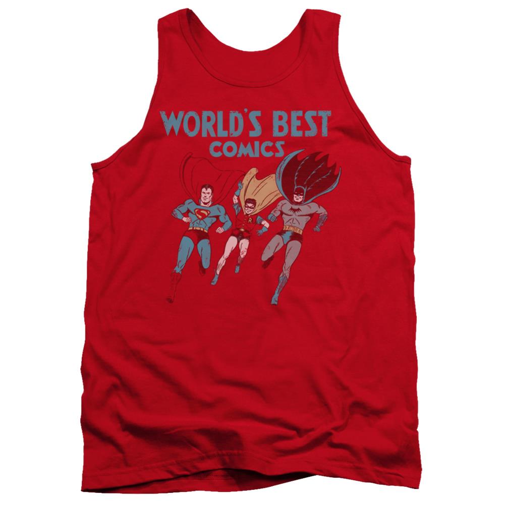 Justice League Of America World's Best Men's 18/1 Cotton Tank Top
