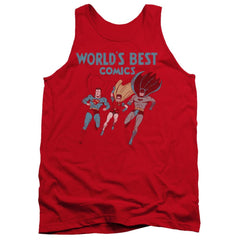 Justice League Of America World's Best Men's 18/1 Cotton Tank Top