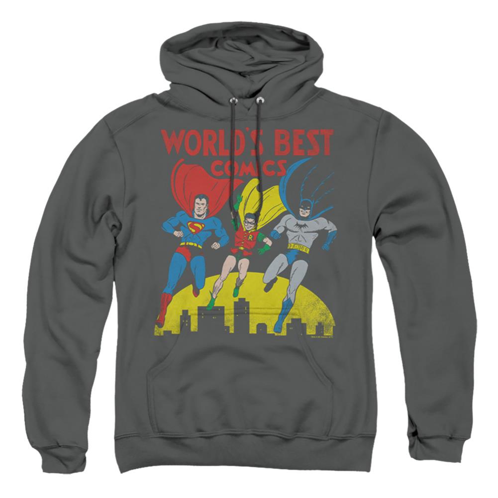 Justice League Of America World's Best Men's Pull-Over 75 25 Poly Hoodie
