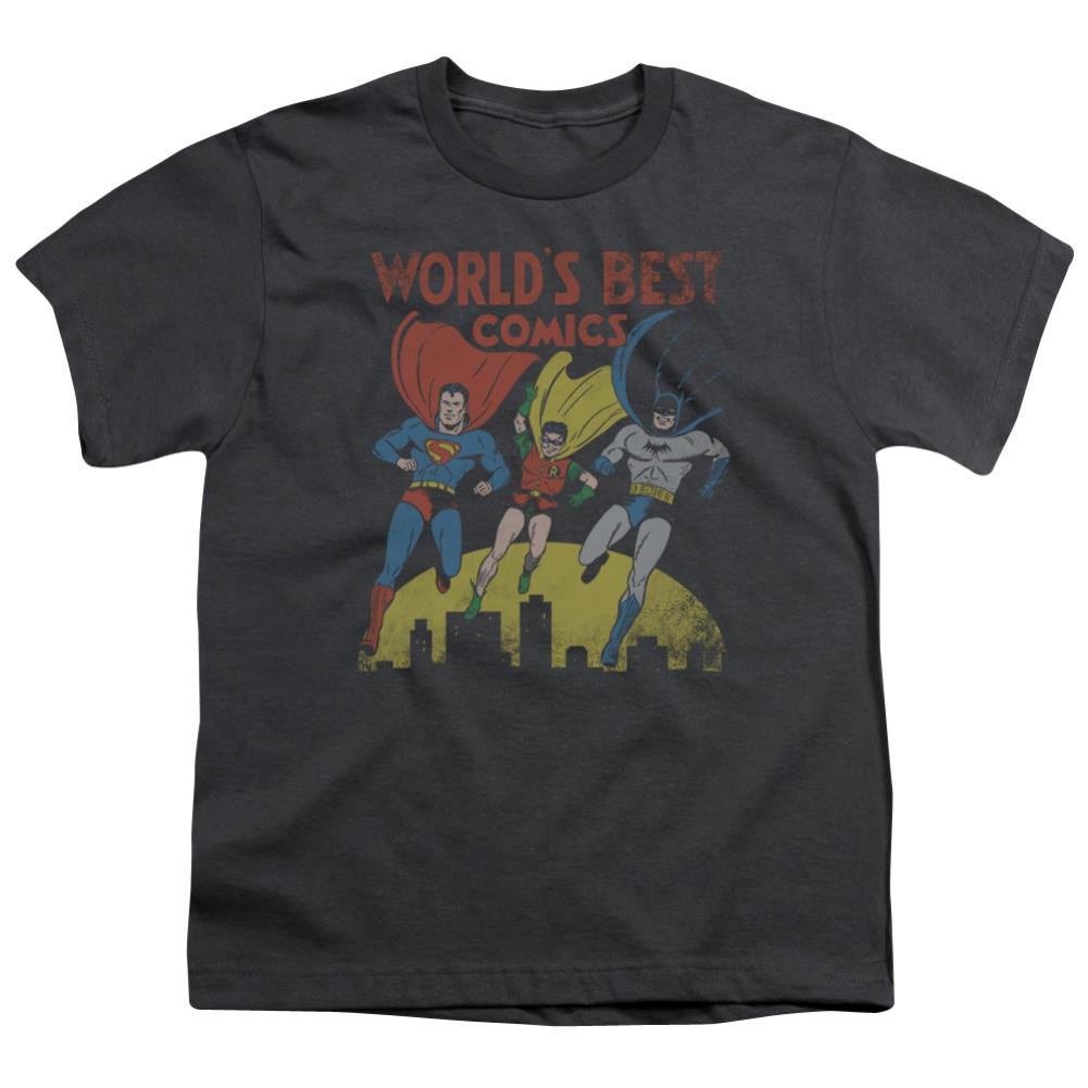 Justice League Of America World's Best Youth 18/1 100% Cotton Short-Sleeve T-Shirt