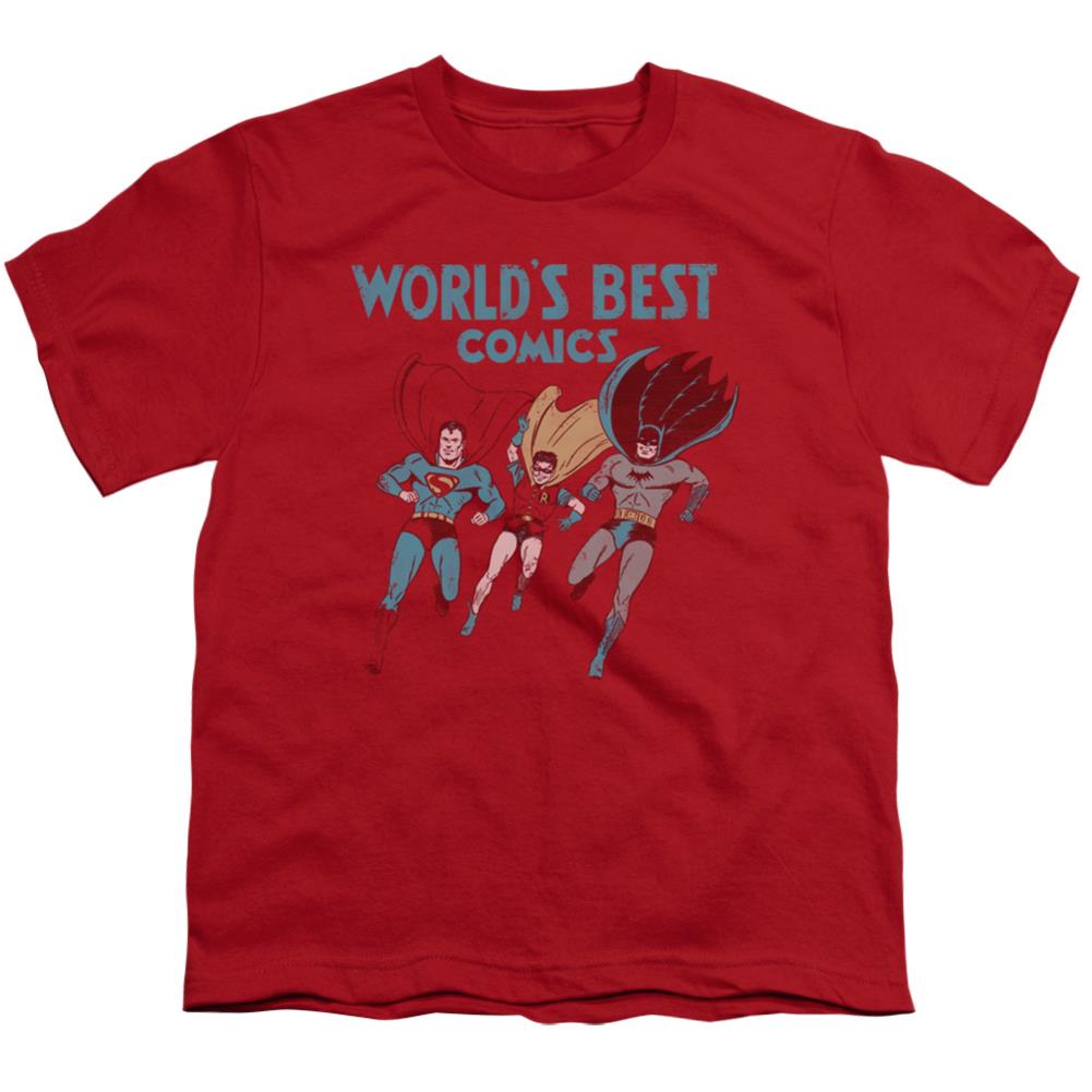 Justice League Of America World's Best Youth 18/1 100% Cotton Short-Sleeve T-Shirt