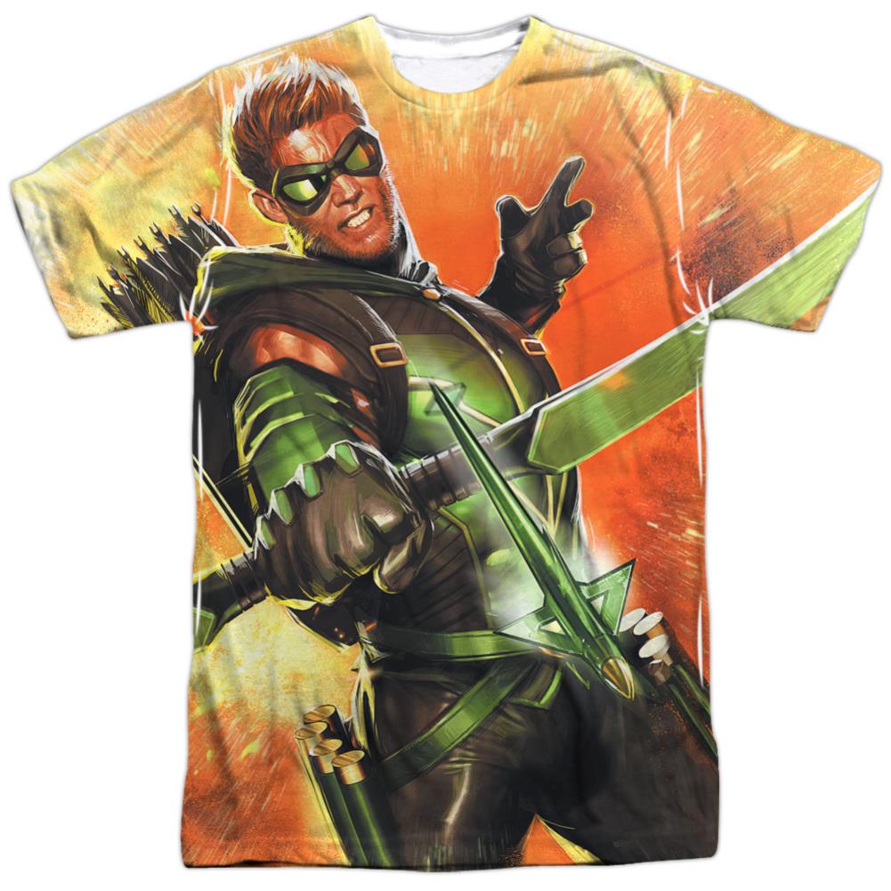Justice League Of America Worth A Shot Men's Regular Fit Polyester Short-Sleeve T-Shirt