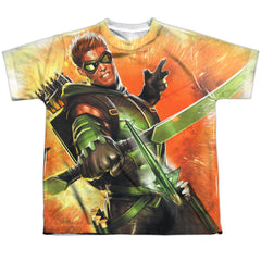 Justice League Of America Worth A Shot Youth Regular Fit Poly Short-Sleeve T-Shirt