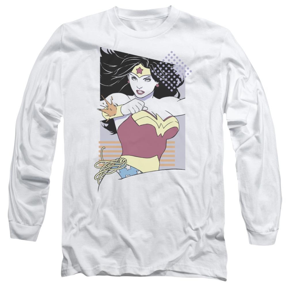 Justice League Of America WW 80s Minimal Men's 18/1 Cotton Long-Sleeve T-Shirt