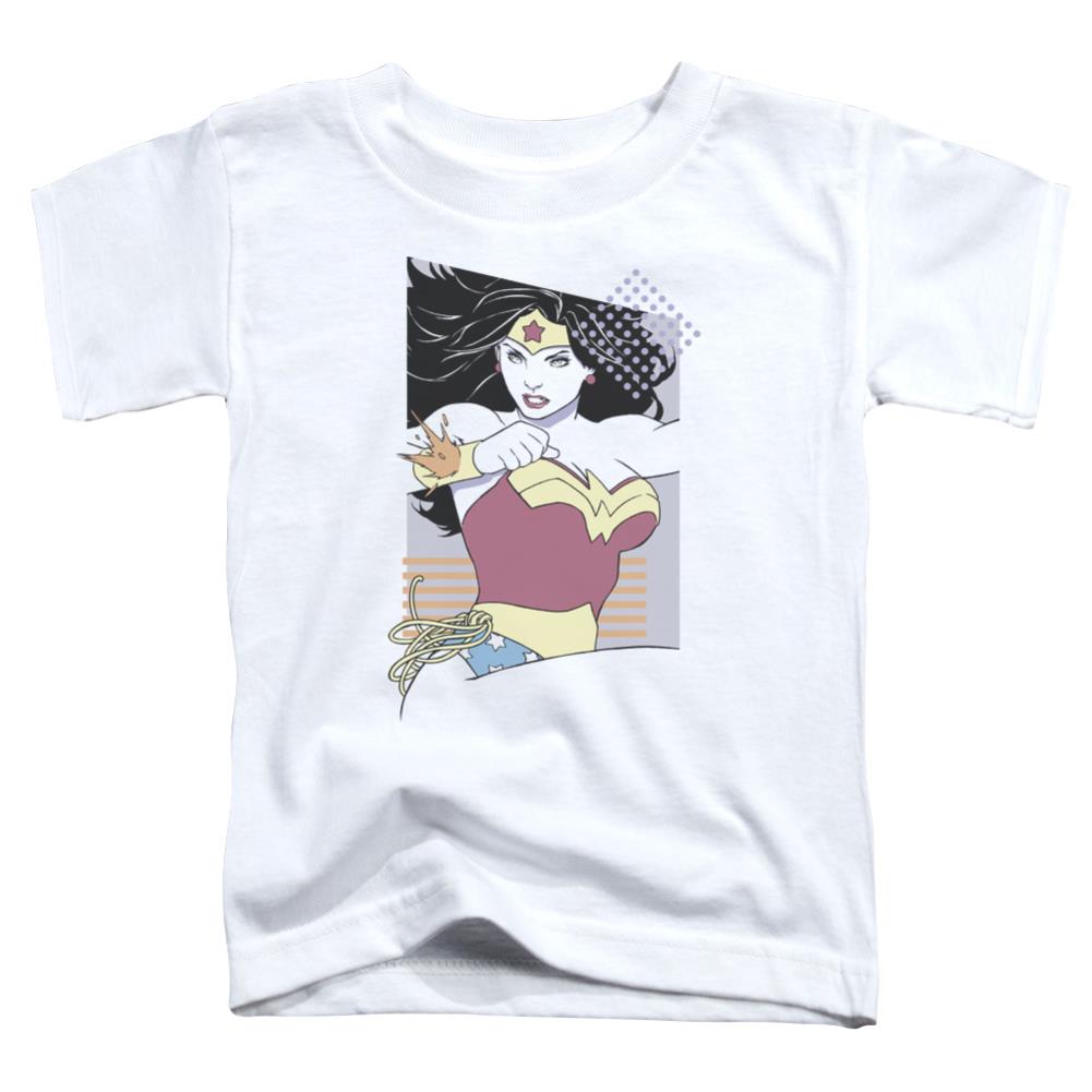 Justice League Of America WW 80s Minimal Toddler 18/1 Cotton Short-Sleeve T-Shirt