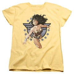 Justice League Of America WW All Star Women's 18/1 Cotton Short-Sleeve T-Shirt