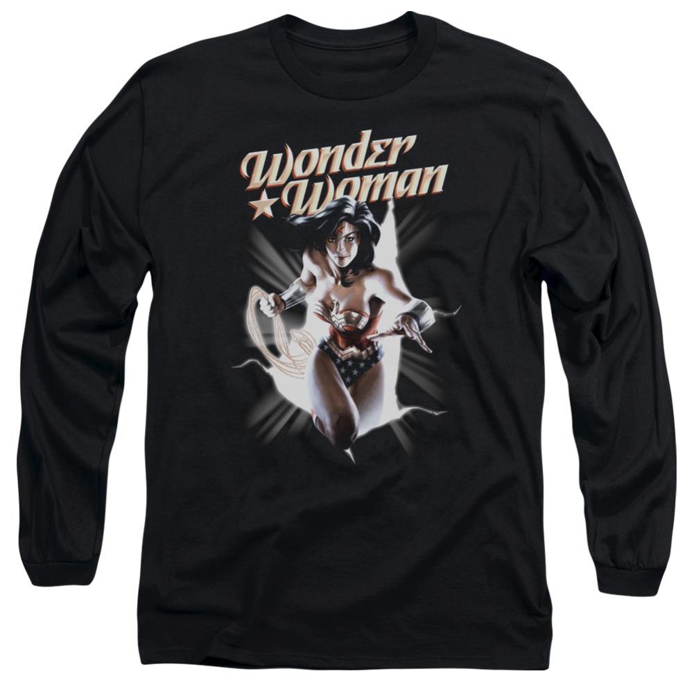 Justice League Of America WW Break Out Men's 18/1 Cotton Long-Sleeve T-Shirt