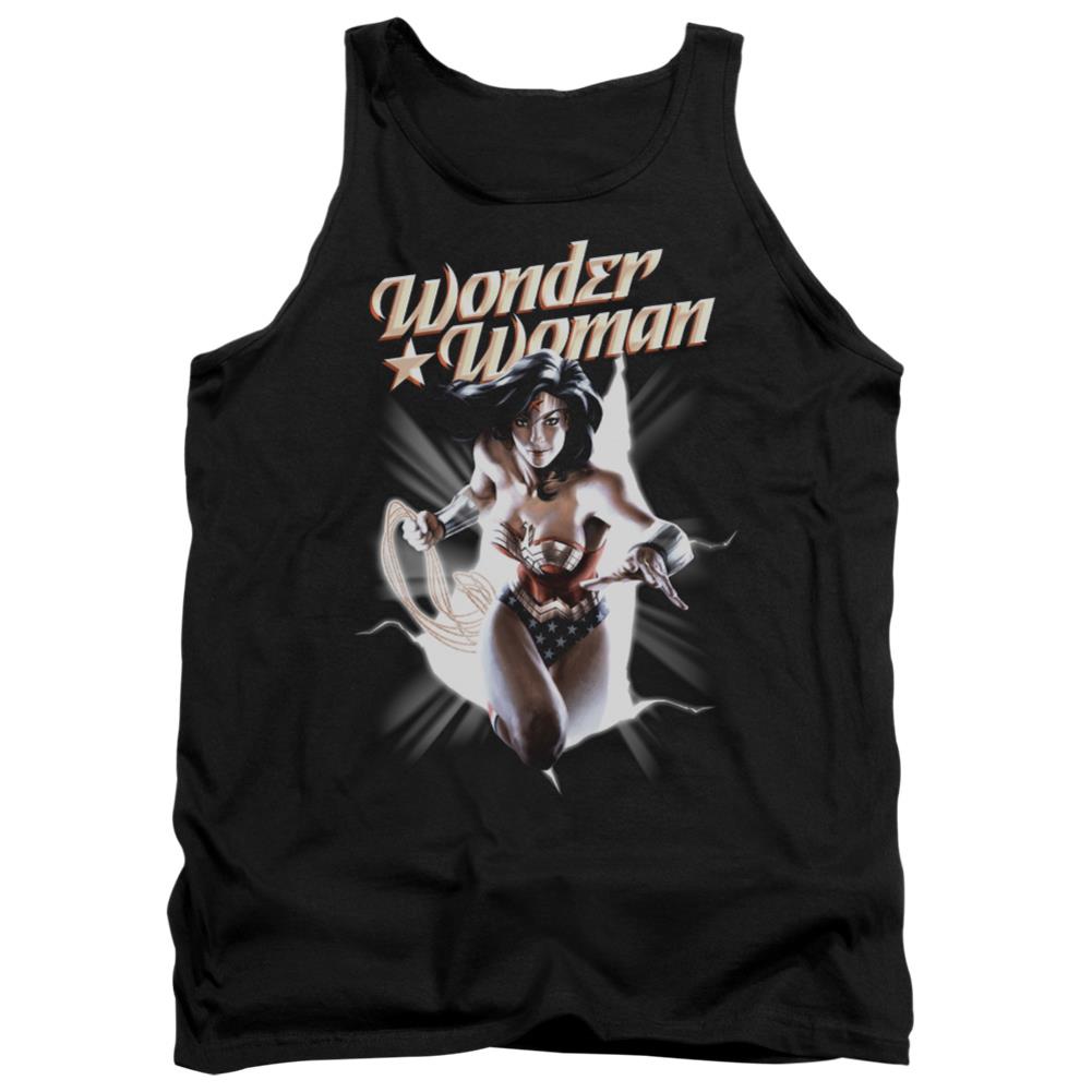 Justice League Of America WW Break Out Men's 18/1 Cotton Tank Top