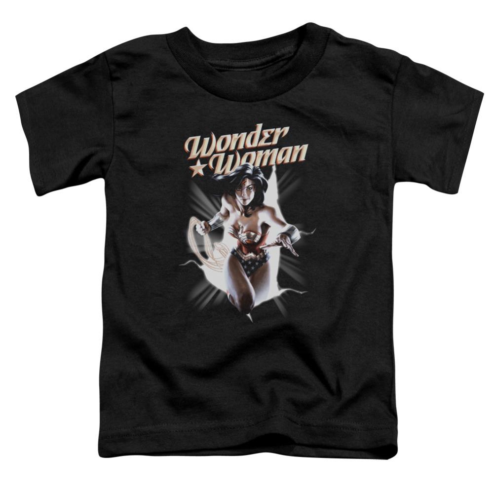 Justice League Of America WW Break Out Toddler 18/1 Cotton Short-Sleeve T-Shirt