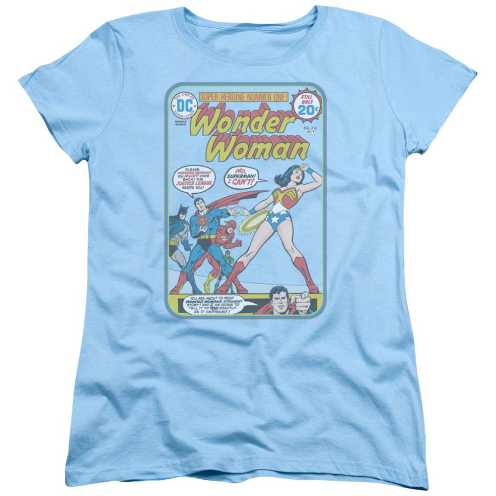 Justice League Of America WW #212 Cover Women's 18/1 Cotton Short-Sleeve T-Shirt