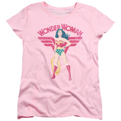 Justice League Of America WW Sparkle Women's 18/1 Cotton Short-Sleeve T-Shirt
