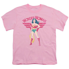 Justice League Of America WW Sparkle Youth 18/1 100% Cotton Short-Sleeve T-Shirt