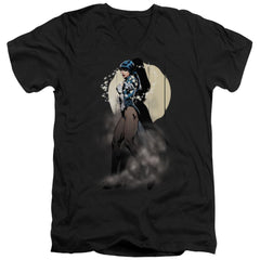 Justice League Of America Zatanna Illusion Men's 30/1 Cotton Slim V-Neck T-Shirt