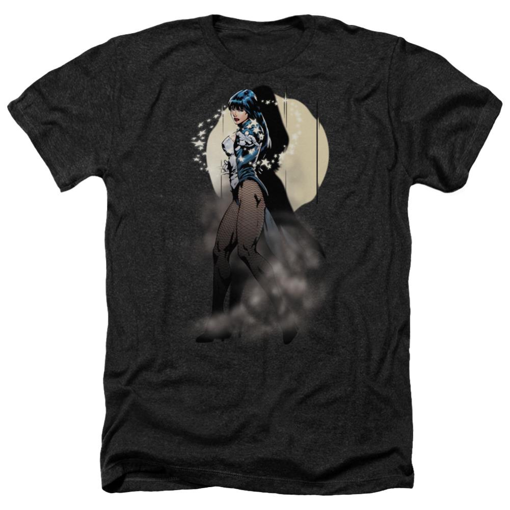 Justice League Of America Zatanna Illusion Men's 30/1 Heather 60 40 Poly Short-Sleeve T-Shirt
