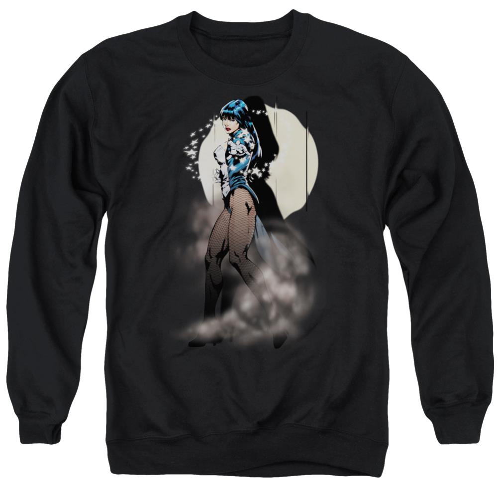 Justice League Of America Zatanna Illusion Men's Crewneck 50 50 Poly Long-Sleeve T-Shirt
