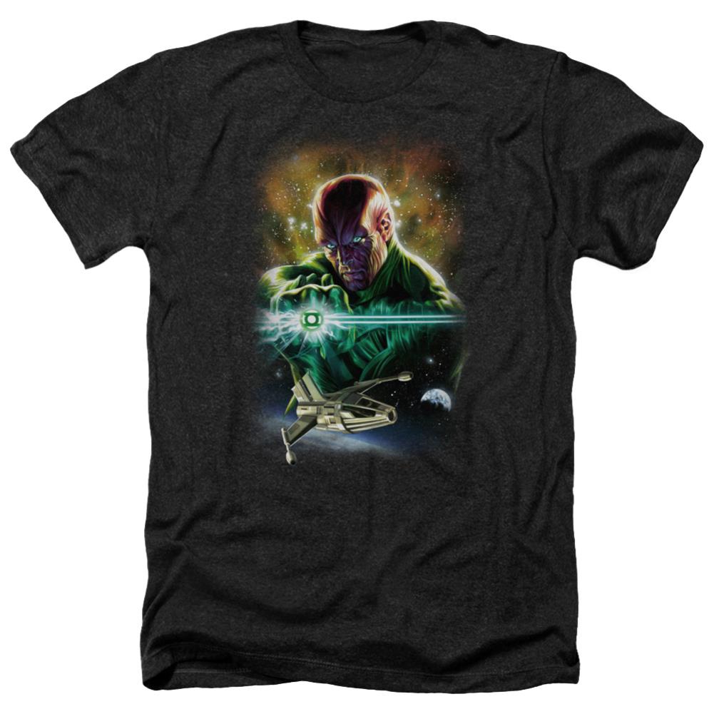 Justice League Of America(Gl) Abin Sur Men's 30/1 Heather 60 40 Poly Short-Sleeve T-Shirt