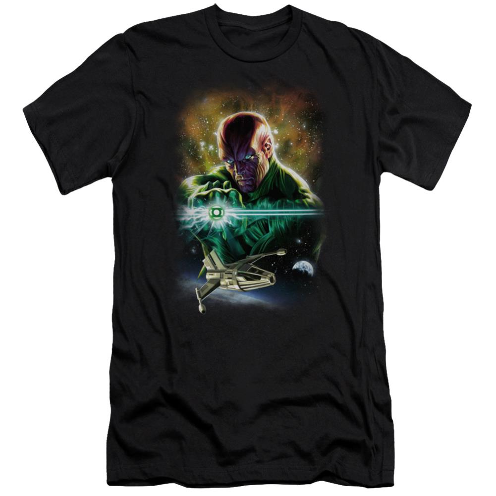 Justice League Of America(Gl) Abin Sur Men's Ultra-Soft 30/1 Cotton Slim Short-Sleeve T-Shirt