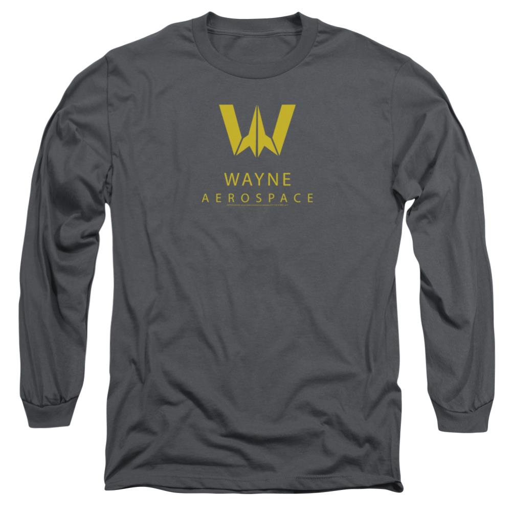 Justice League Wayne Aerospace Men's 18/1 Cotton Long-Sleeve T-Shirt