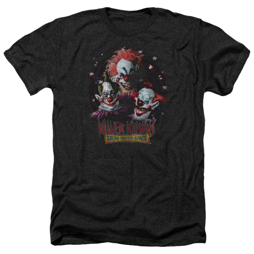 Killer Klowns From Outer Space Killer Klowns Men's 30/1 Heather 60 40 Poly Short-Sleeve T-Shirt