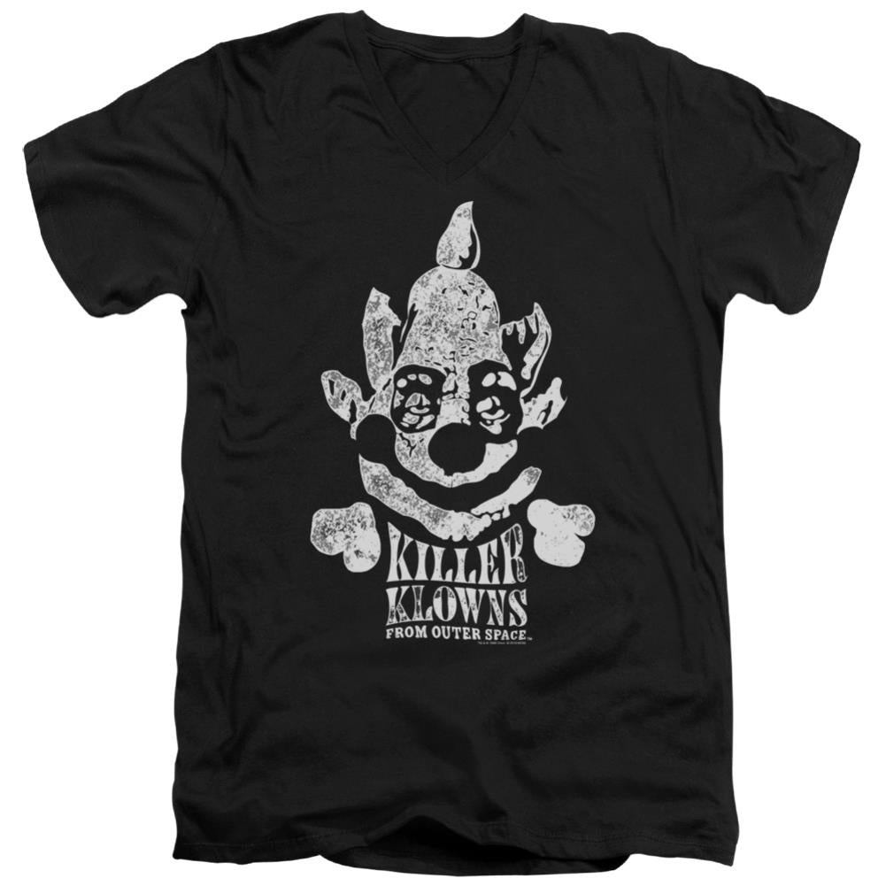 Killer Klowns From Outer Space Kreepy Men's 30/1 Cotton Slim V-Neck T-Shirt