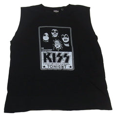 KISS Men's 1974 In Concert Poster Black Tank Top T-Shirt