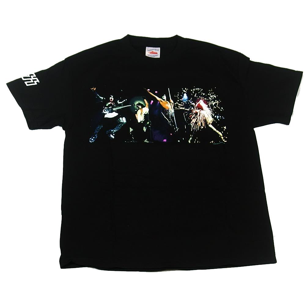 KISS Men's 2003 Live Poses Black T-Shirt