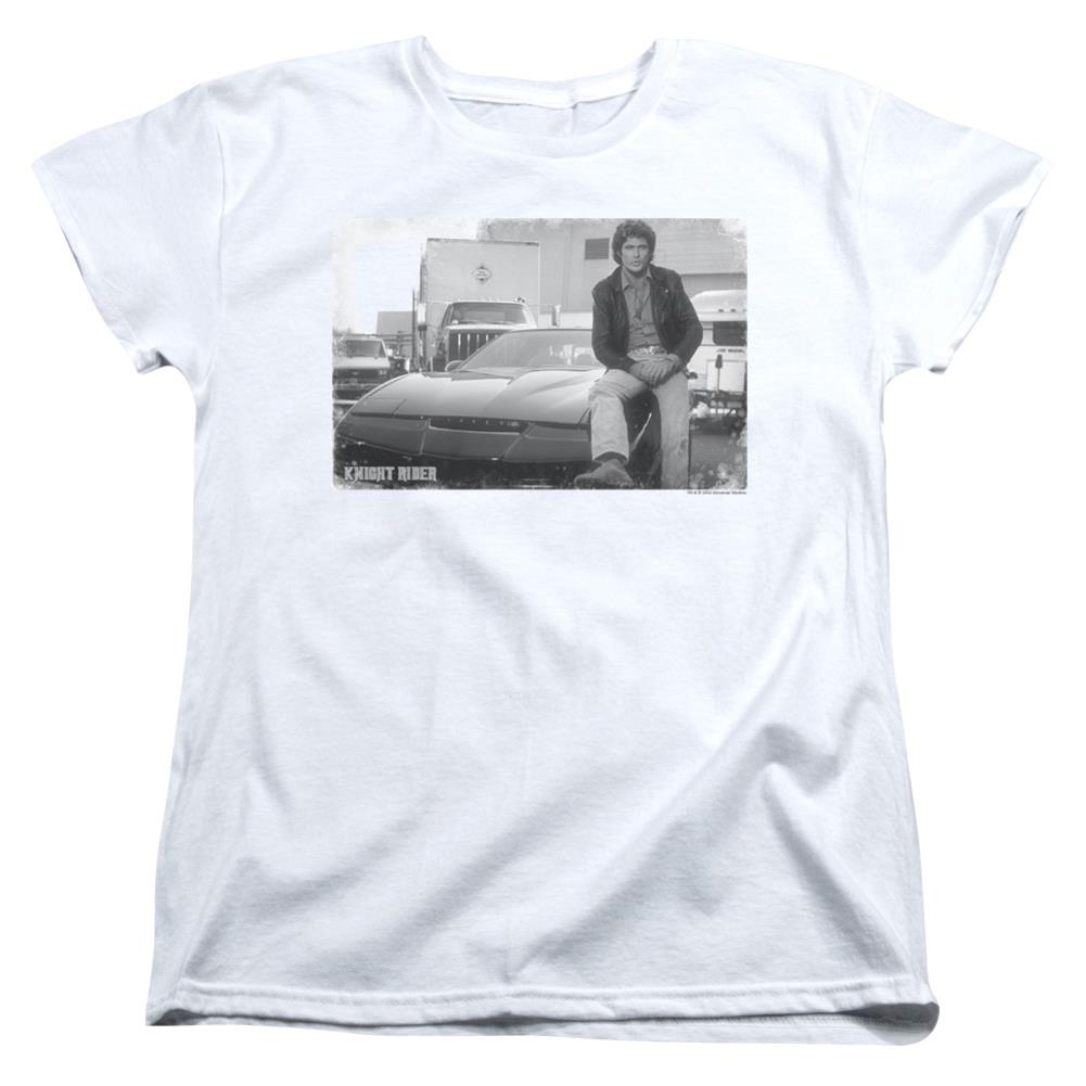 Knight Rider Black Knight Women's 18/1 Cotton Short-Sleeve T-Shirt