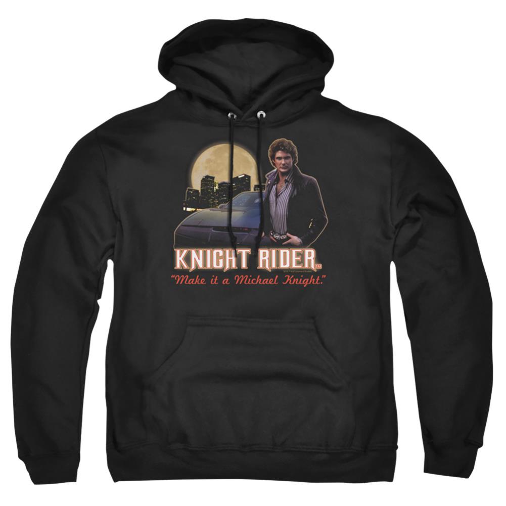 Knight Rider Full Moon Men's Pull-Over 75 25 Poly Hoodie