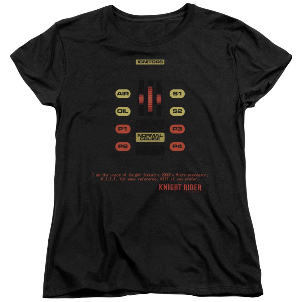 Knight Rider Kitt Consol Women's 18/1 Cotton Short-Sleeve T-Shirt