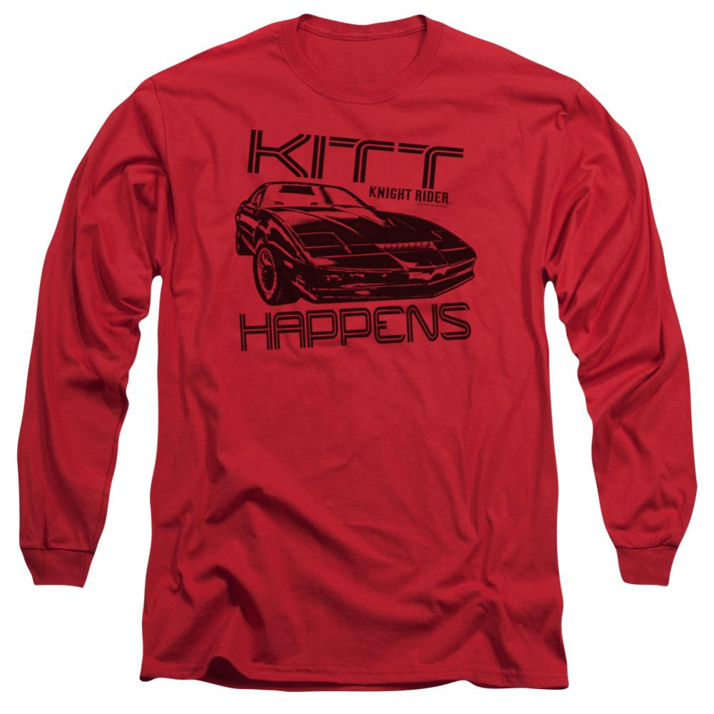 Knight Rider Kitt Happens Men's 18/1 Cotton Long-Sleeve T-Shirt