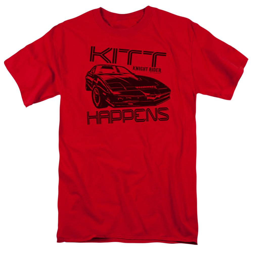 Knight Rider Kitt Happens Men's 18/1 Cotton Short-Sleeve T-Shirt