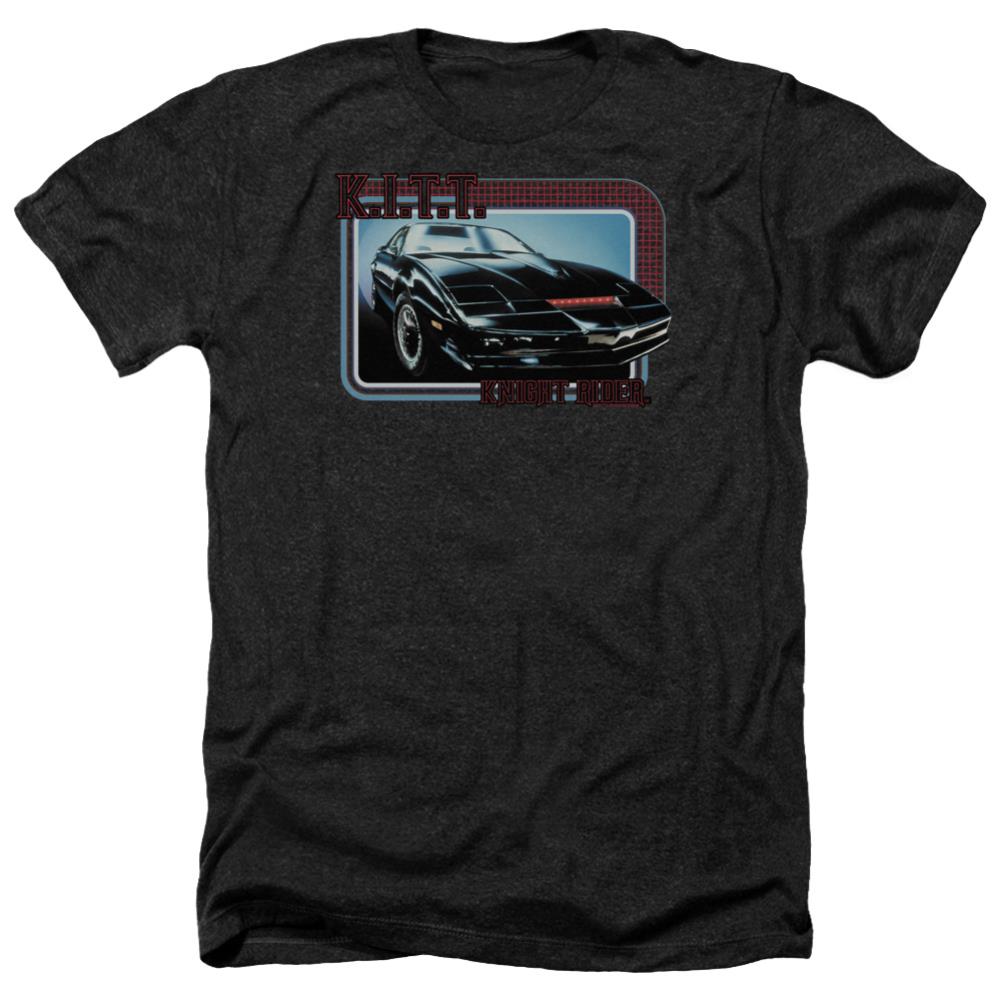 Knight Rider Kitt Men's 30/1 Heather 60 40 Poly Short-Sleeve T-Shirt