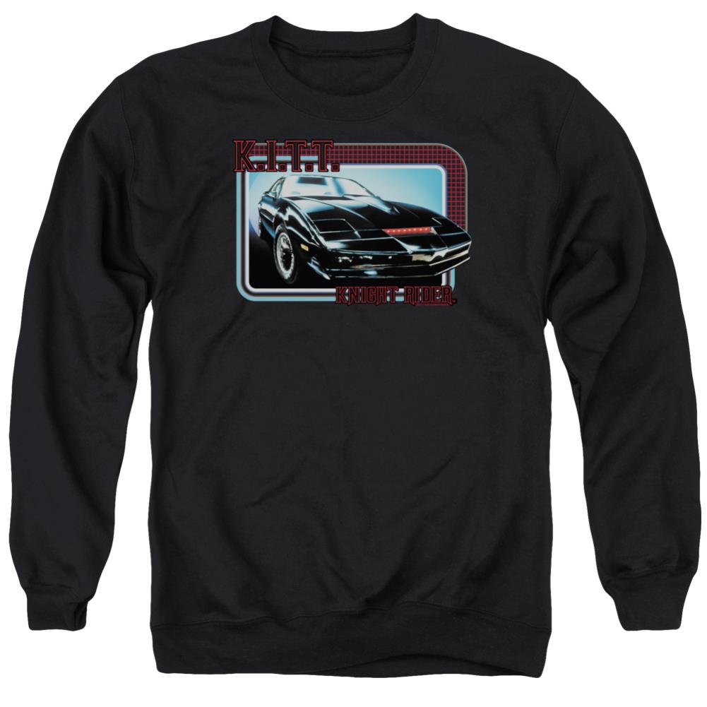 Knight Rider Kitt Men's Crewneck 50 50 Poly Long-Sleeve T-Shirt