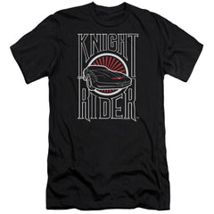 Knight Rider Logo Men's Ultra-Soft 30/1 Cotton Slim Short-Sleeve T-Shirt