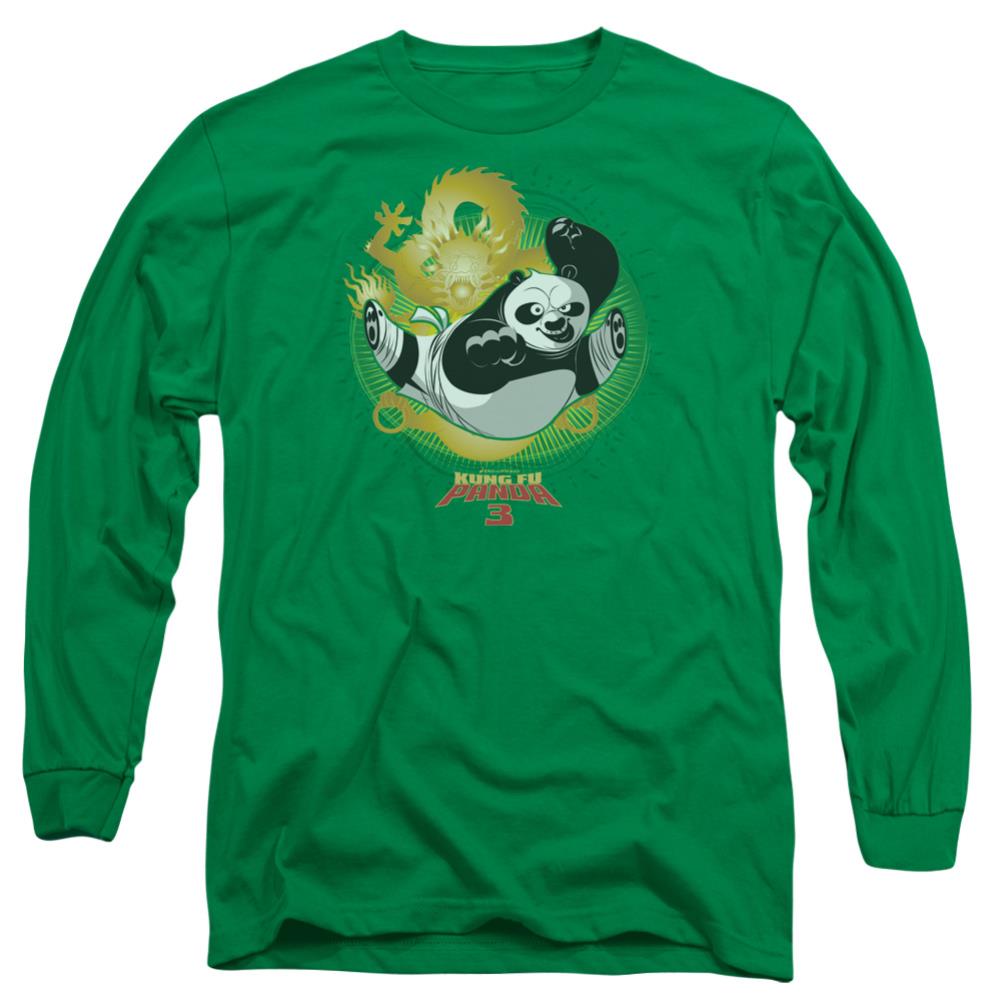 Kung Fu Panda Drago Po Men's 18/1 Cotton Long-Sleeve T-Shirt
