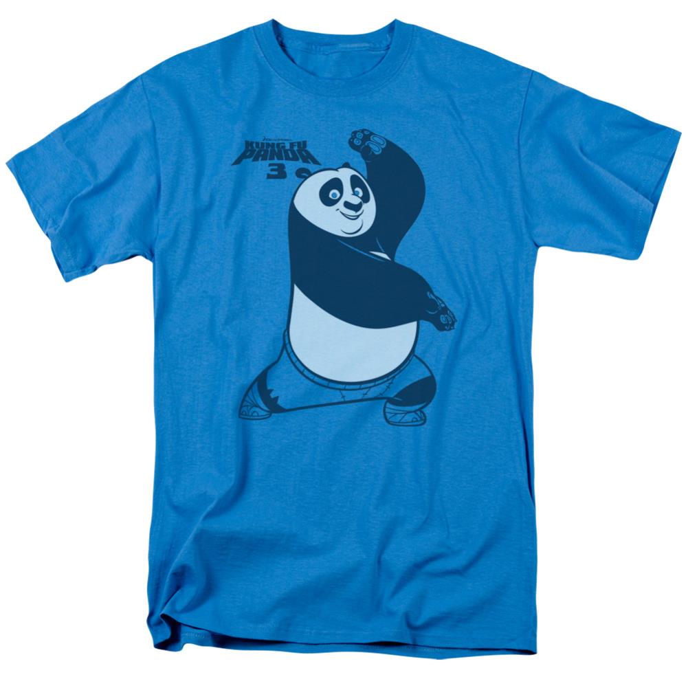 Kung Fu Panda Fighting Stance Men's 18/1 Cotton Short-Sleeve T-Shirt