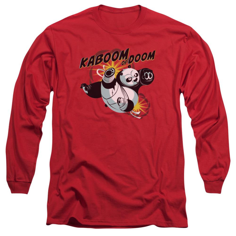 Kung Fu Panda Kaboom Of Doom Men's 18/1 Cotton Long-Sleeve T-Shirt