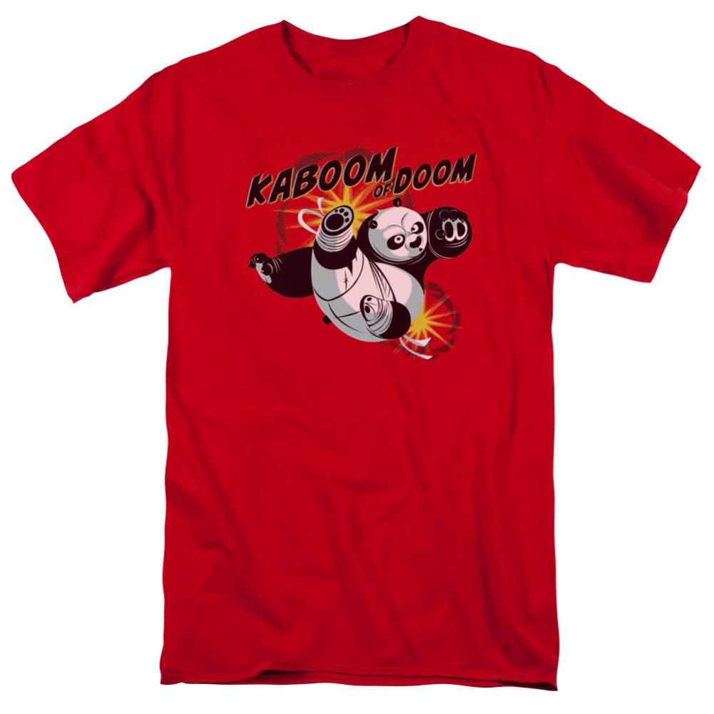 Kung Fu Panda Kaboom Of Doom Men's 18/1 Cotton Short-Sleeve T-Shirt