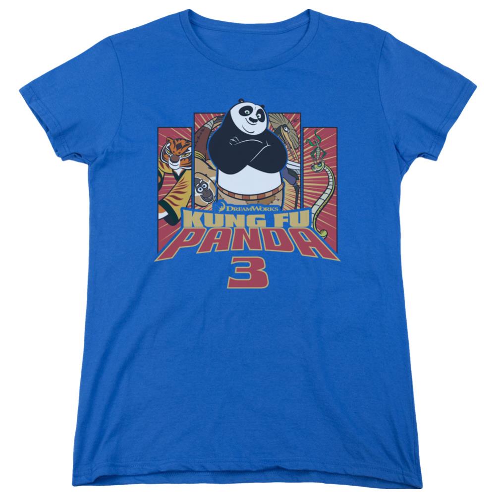 Kung Fu Panda Kung Furry Women's 18/1 Cotton Short-Sleeve T-Shirt