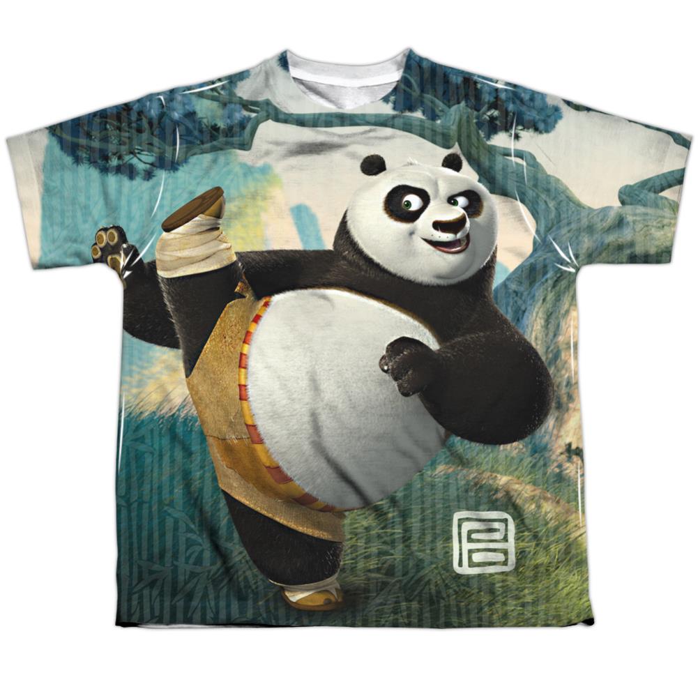 Kung Fu Panda Training Youth Regular Fit Poly Short-Sleeve T-Shirt