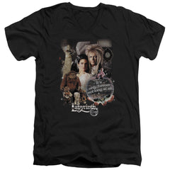 Labyrinth 25 Years Of Magic Men's 30/1 Cotton Slim V-Neck T-Shirt