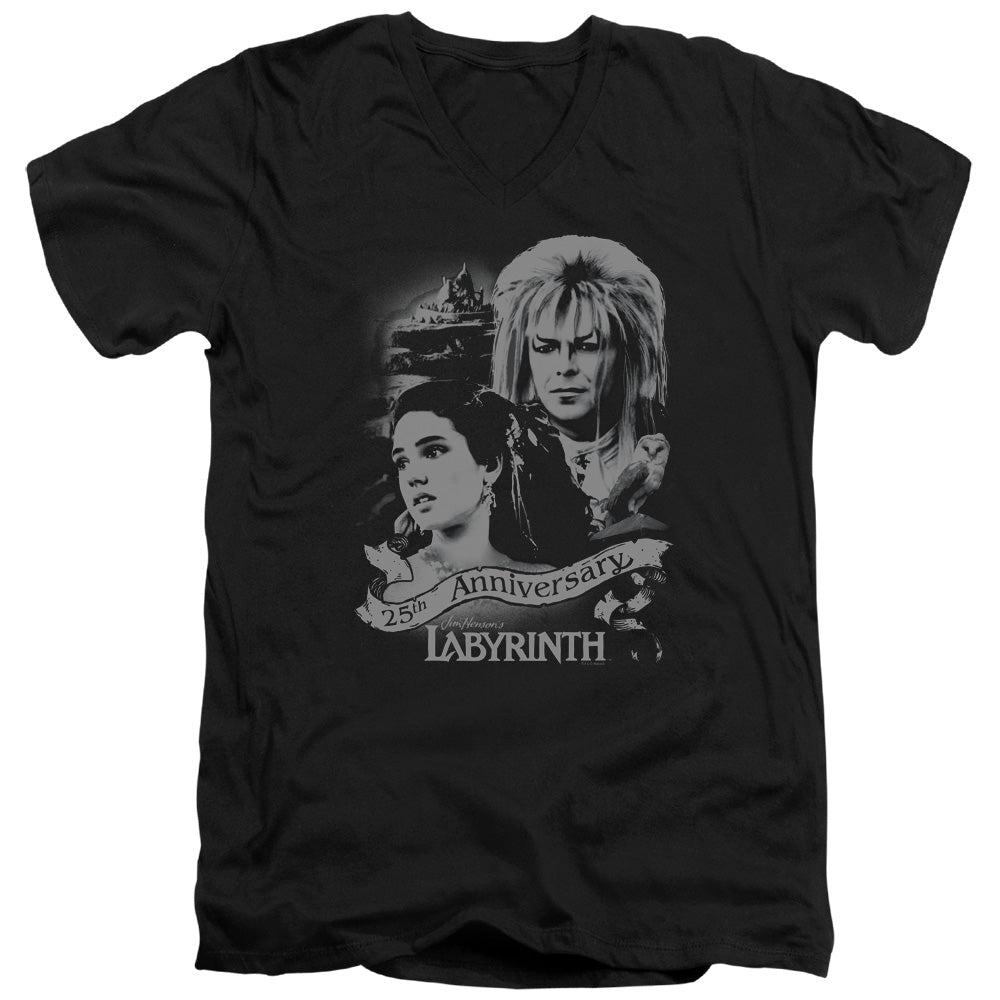Labyrinth Anniversary Men's 30/1 Cotton Slim V-Neck T-Shirt