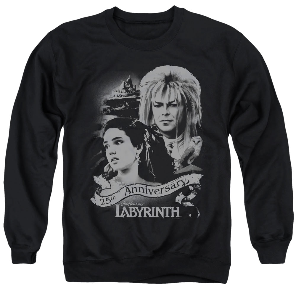 Labyrinth Anniversary Men's Crewneck 50 50 Poly Long-Sleeve T-Shirt